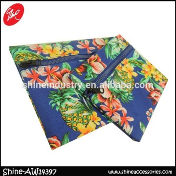 Colorful Flower Printed Envelope Clutch Bag