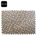 Brown Flower Baby Interlocking EVA Foam Play Mat