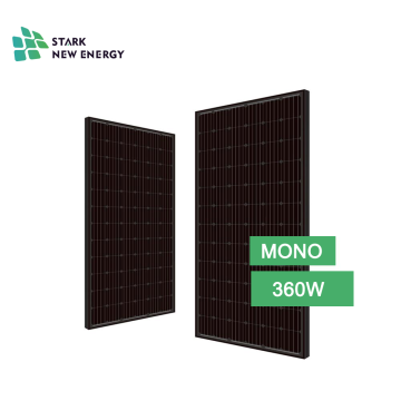 72 cell black mono perc solar panel 360w