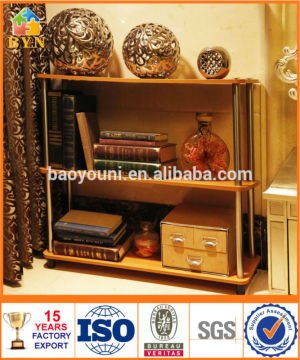 BYN wood wine rack antique magazine table book rack table DQ-W0903