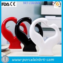 Creative design swan kiss fashion wedding home decoration ceramic Wedding Gift