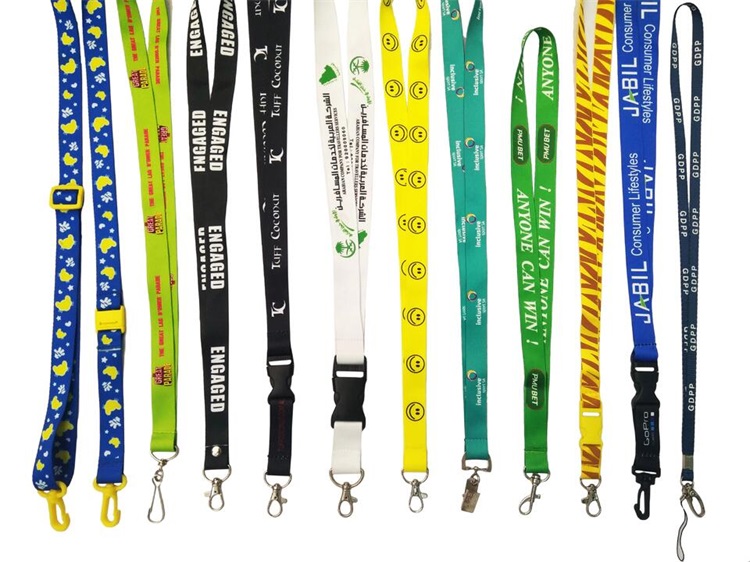 Polyester Custom Bright Color High Quality Neck Polyester Lanyard Keychain