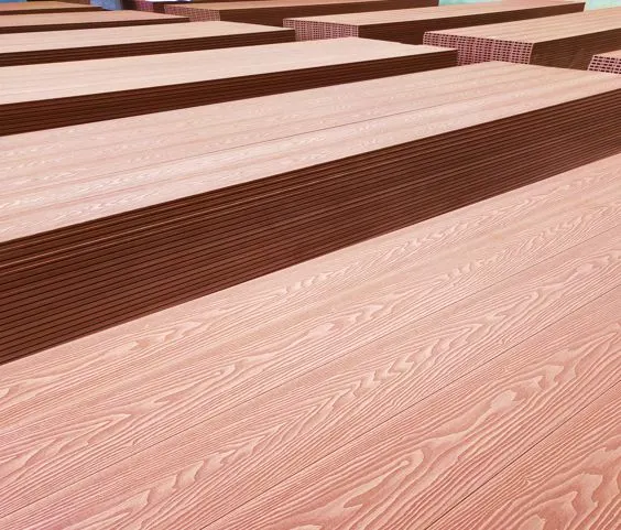 Cheap and Popular Emboss WPC Decking