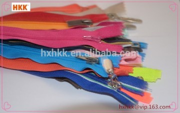all kinds of nylon zippers for garments