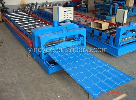 hydraulic glazed metal roofing tiles roll forming machine /roll forming machine with price