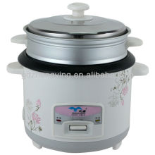 Nonstick Inner Pot Cylindrical Rice Cooker with Steamer