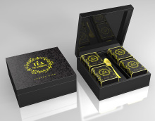 Wooden Tea Box with Piano Lacquer