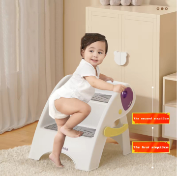 Portable Anti-Slip Baby Folding Training Step Stool for Children - Double Step Plastic stool