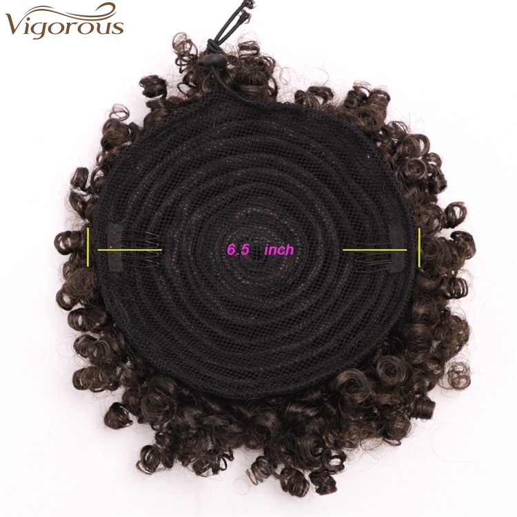 Vigorous Cheap Wrap Drawstring Puff Ponytail African American Afro Short Kinky Curly Bun Hairpin Hairpiece Hair Accessories