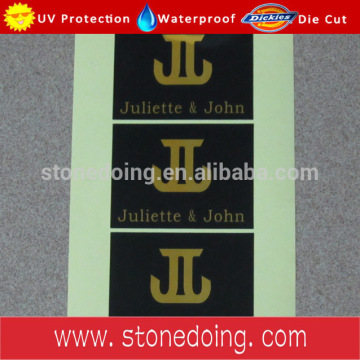 Shiny Gold Stamping Labels