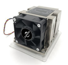 4U Server CPU Cooler with 5 Heat Pipes, Rectangular Radiator, Active Cooling, LGA3647 Compatible