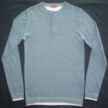 Sweater/men's pullover with jersey tee neck
