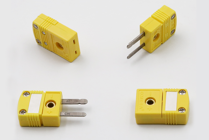 custom industrial waterproof k typ female and male thermocouple connector plug