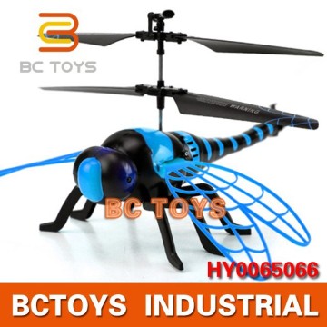 Radio control airplane 4.5CH flying dragonfly toy helicopter drone with auto power off.