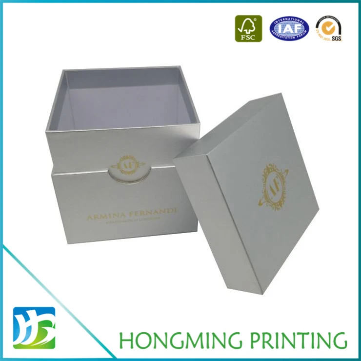 Gold Logo Printed Cardboard Candle Packaging Box