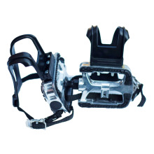 YH-304X Exercise Bike Pedals with Toe Clips and Straps - Alloy Spin Bike Pedal