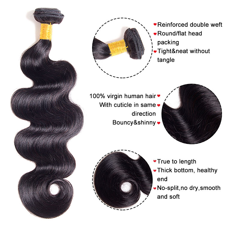 Factory Wholesale virgin brazilian hair human hair bundles, free sample brazilian hair for wholesaler,pure human hair body wave