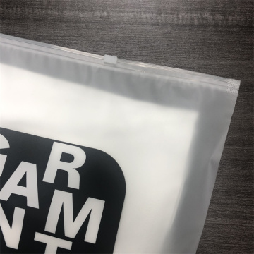 Resealable damit packaging frosted plastic bag