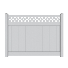Privacy fence with lattice