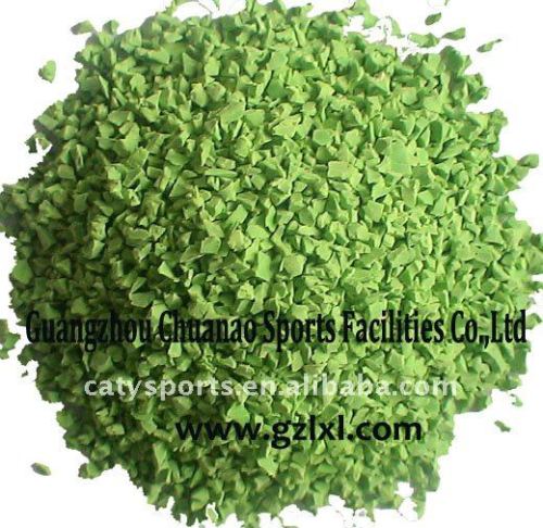 green epdm granule grass infill