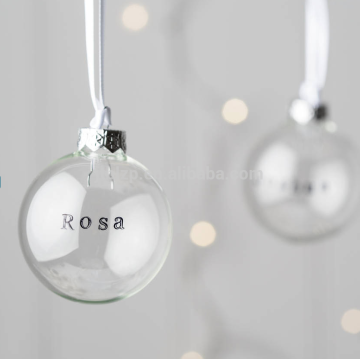 custom christmas glass balls