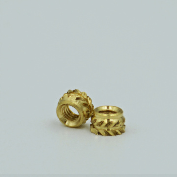 M4 compressed knurled brass insert nut