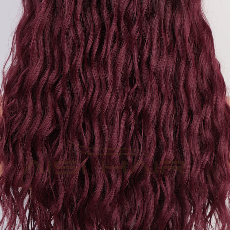 Aisi Hair Topselling 26 Inch Long Wavy Ombre Red Color Wig Body Wave Swiss Lace Wig Synthetic Lace Frontal Wigs For Black Women