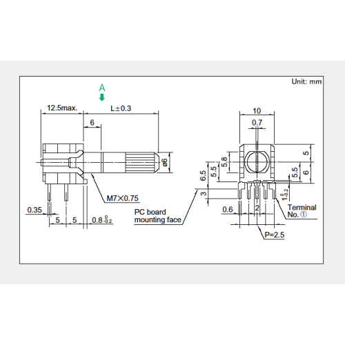 Komponen elektronik Suis putar