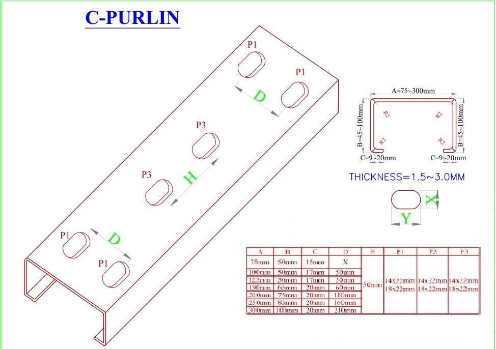 Pre-Cutting building steel frame steel purline machine CZ purlin roll forming machine 