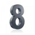 Anthracite Colour 3D Stainless Steel House Number