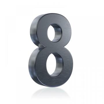 Anthracite-coloured 3D Stainless Steel House Number