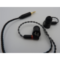 Monitor In-Ear Earbud Kabel Dual Driver Kabel Yang Dapat Dilepas