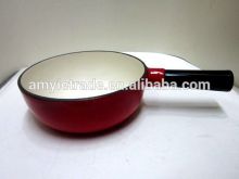 enamel cast iron cheese pot