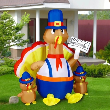Custom Inflatable Thanksgiving Turkey: Blow-Up Yard and Mall Decoration
