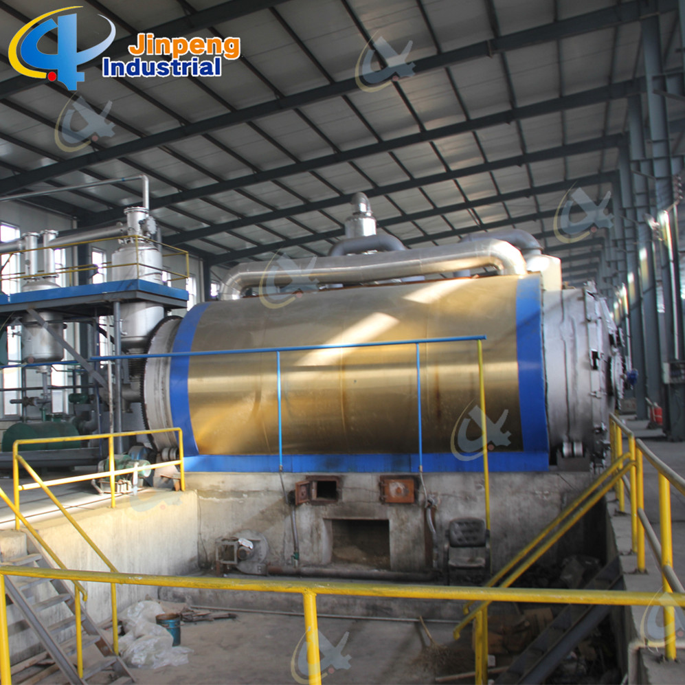 Pyrolysis of Plastic Smoke Scrubbers Rubber to Energy