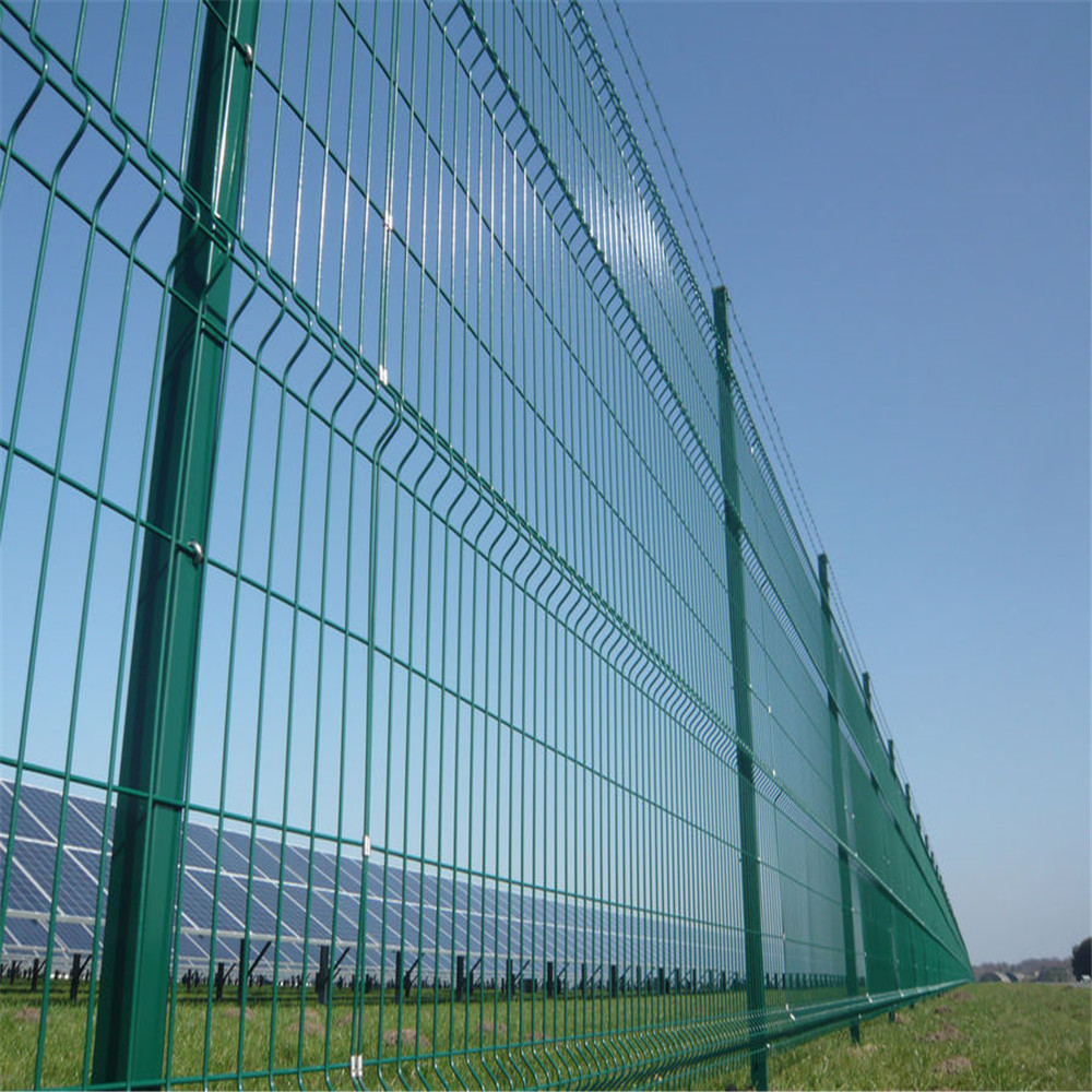 Office Buildings Pre- galvanized  3D Panel Fence