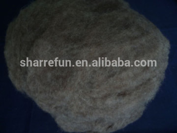 Dehaired Chinese Sheep Wool Brown/Med Shade