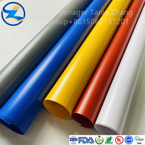 Customizable opaque color PVC film roll