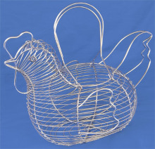 Metal wire egg basket