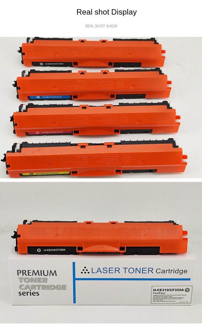 CE310 CE310A -313A 126A 126 Compatible Color Toner Cartridge For CHPA LaserJet Pro CP1025 M275  100 Color MFP M175a M175nw Printer