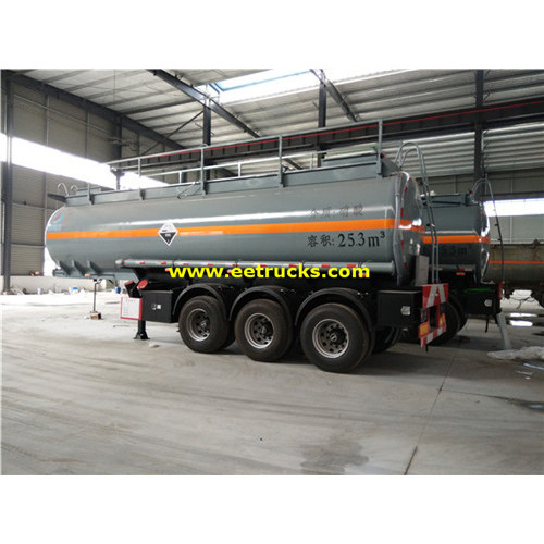 Tri-eje 25000L Nitric Acid Tank Trailers