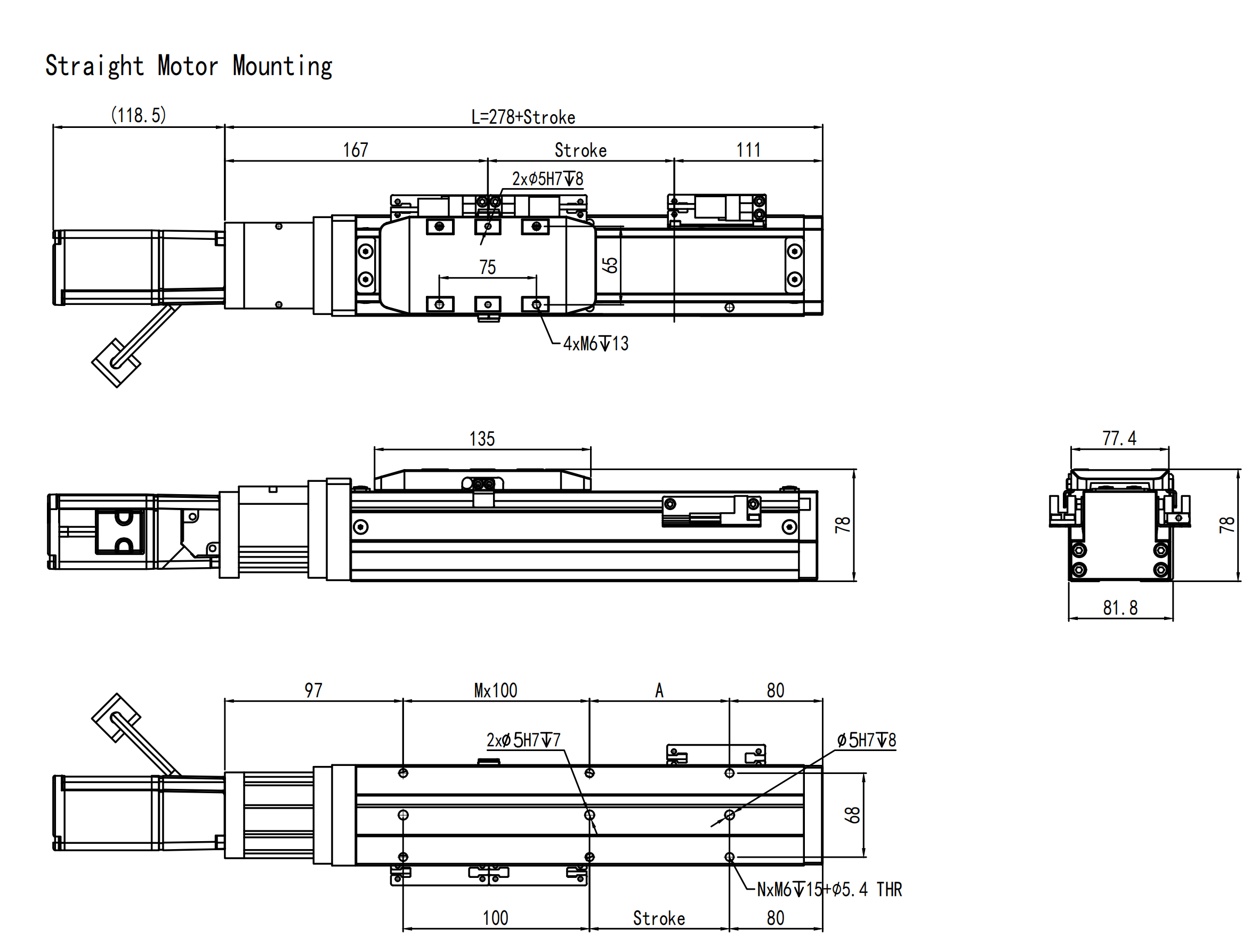 ATH80 linear module direct mounting