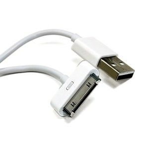 White Usb Cell Phone Data Cables 6 Feet For Apple Iphone 4 / 4s