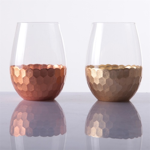 Ensemble de verres à vin sans pied, 16 oz