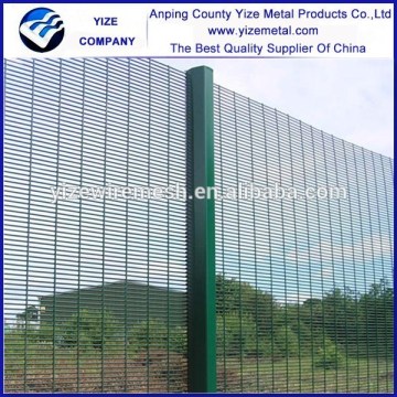 buy direct from china factory powder painted no climb fence panels/metal steel galvanized anti-climb netting fence