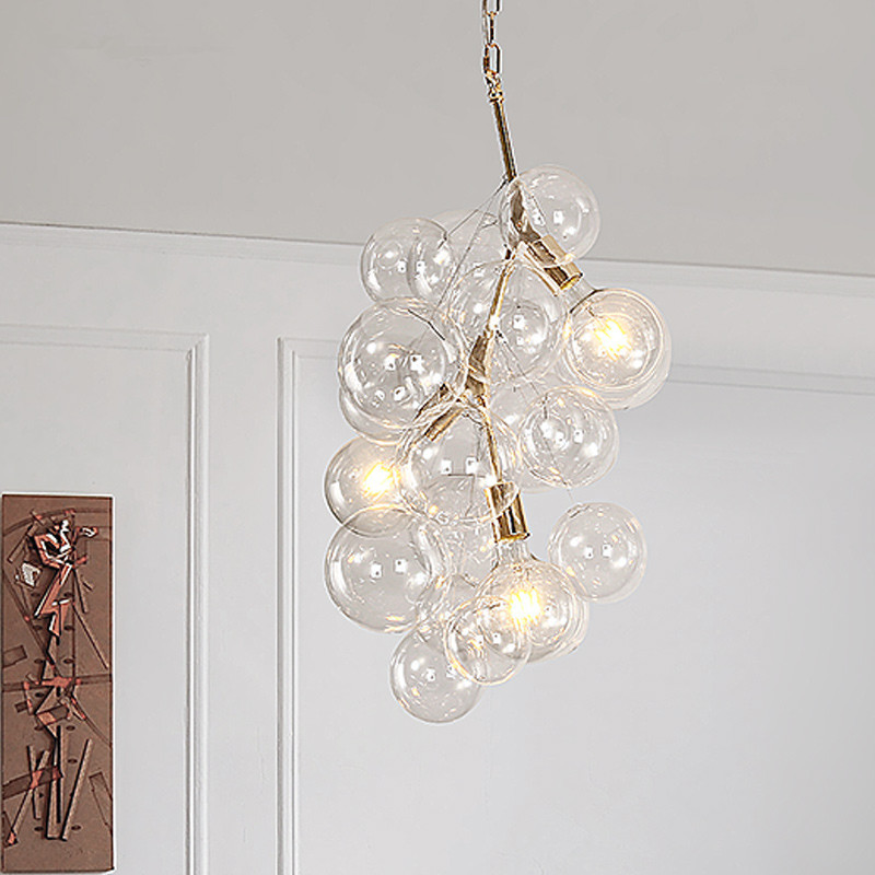 Contemporary Crystal Ceiling LightofApplication White Pendant Light