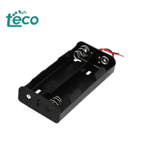 Factory Direct 4-C Cell ABS Battery Holder with Wires - Black Battery Case