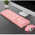 Wireless backlit charging mechanical keyboard mouse combos