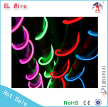 custom hanging lights el wire with loving colors/decorative light el wire/gel wire rice lights