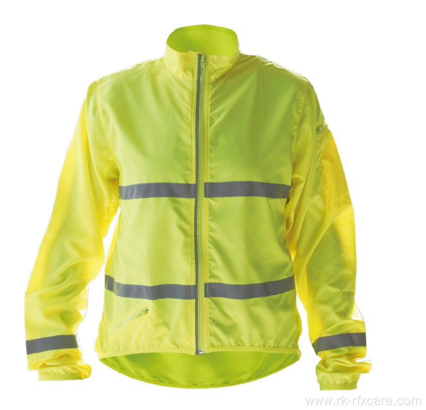 Female Road Runner Jacket With Reflective Strips